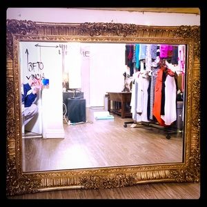 Stunning Gold Antique Mirror